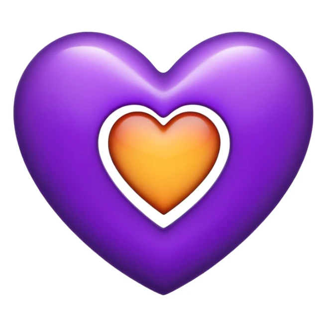 The Letter “i” inside a Purple Heart sticker