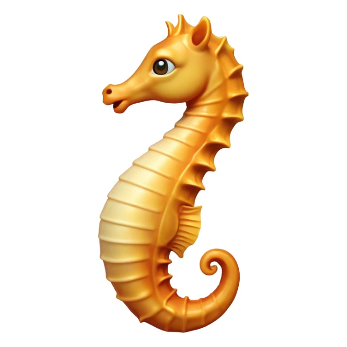Cinematic Comical Sea Horse Portrait Emoji, Head tilted dramatically with an exaggeratedly amused expression, featuring a delicately curved body with a whimsically coiled tail and wide, comically expressive eyes full of playful disbelief, Simplified yet hilariously expressive features, highly detailed, glowing with a slightly sassy aquatic glow, high shine, dramatic yet playful, stylized with an air of quirky marine mischief, soft glowing outline, capturing the essence of a meme-worthy sea horse that looks ready to drift its way into viral fame! sticker
