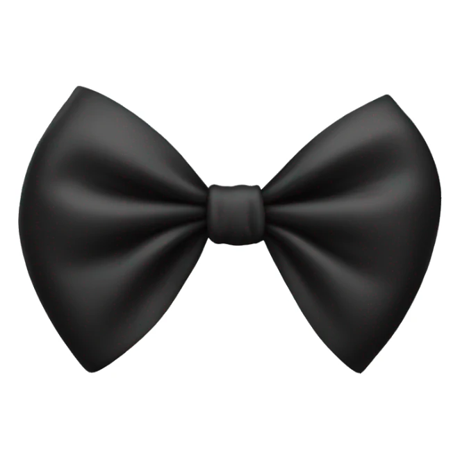 Black bow  sticker