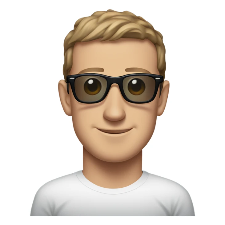 Mark Zuckerberg wearing Ray-Ban’s sticker
