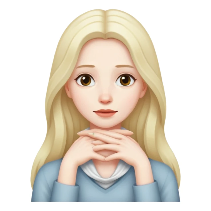 women with her hands around her neck sticker