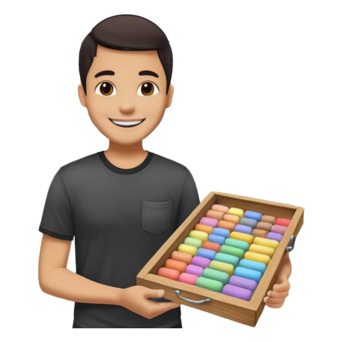 Chalk Drawer + sidewalk board, Street Artists. sticker