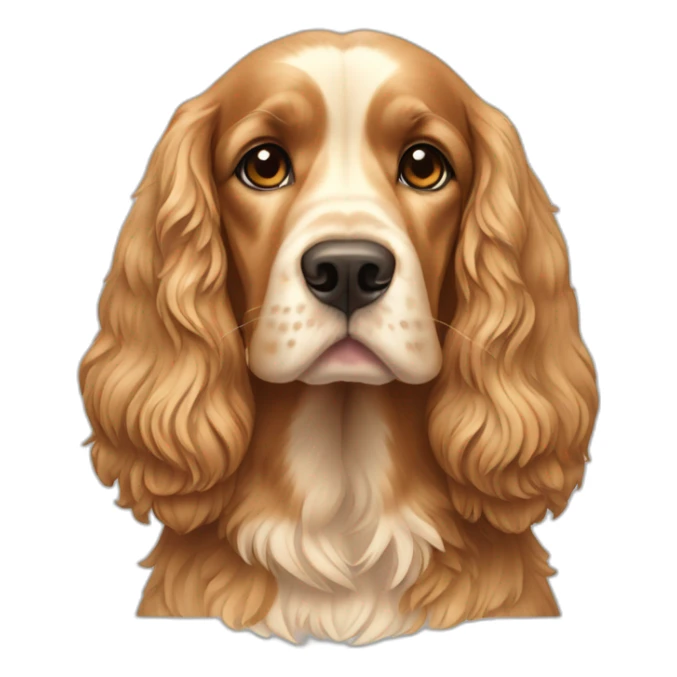 Dog-golden-english-cocker-spaniel-standing sticker