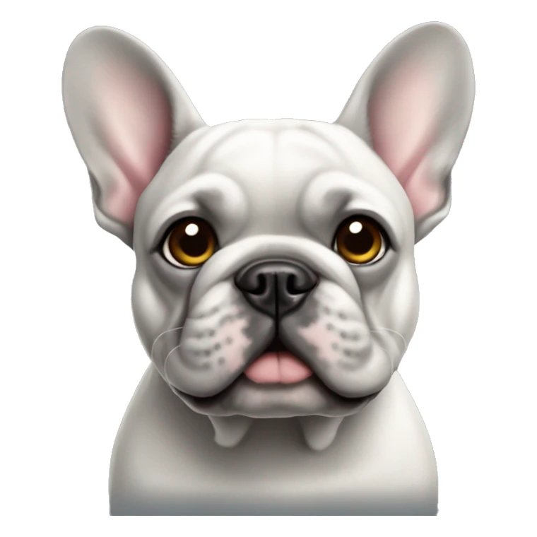 french bulldog grey fur sticker