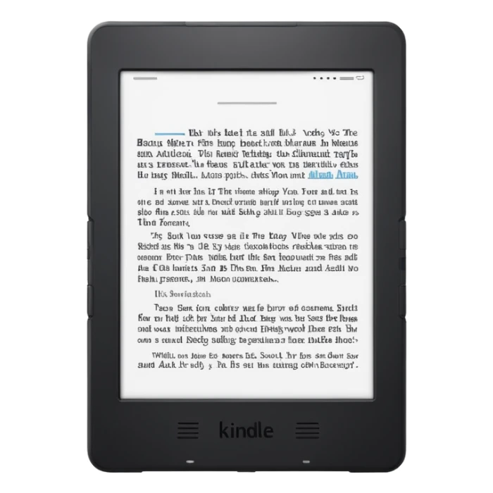 BACL KINDLE WITH A PAGE WHERE IT SAYS HUB 22 AMERICA sticker