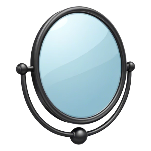 Un espejo con un brillo hipnótico en el centro). sticker