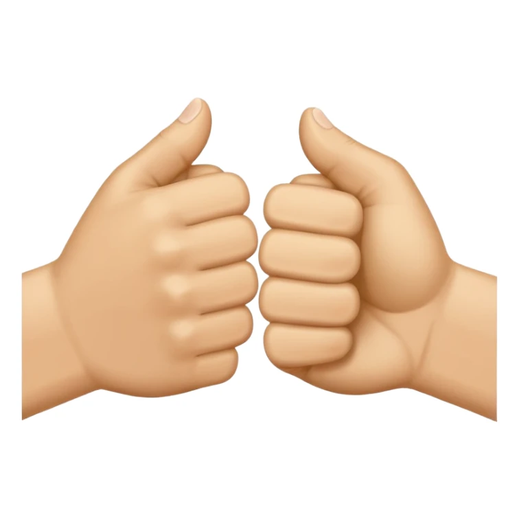 fist bump with bold TMJ letters at the bottom sticker