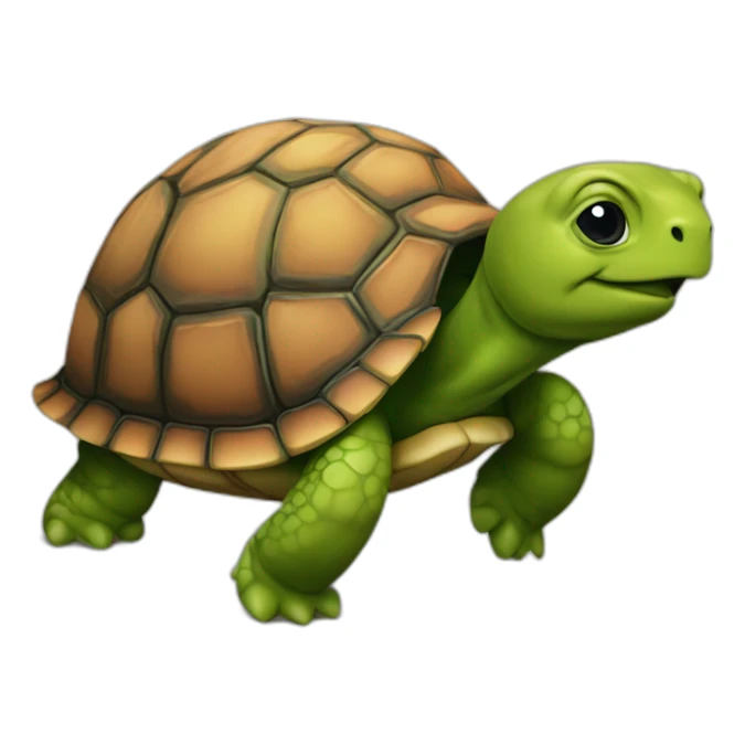 Donald trump sur une tortue sticker