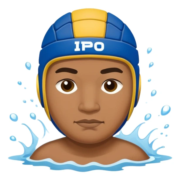 short fat filipino dark skinned water polo player sticker