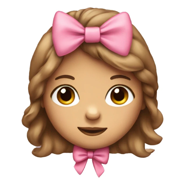 girl teddy bear with hair bow  sticker