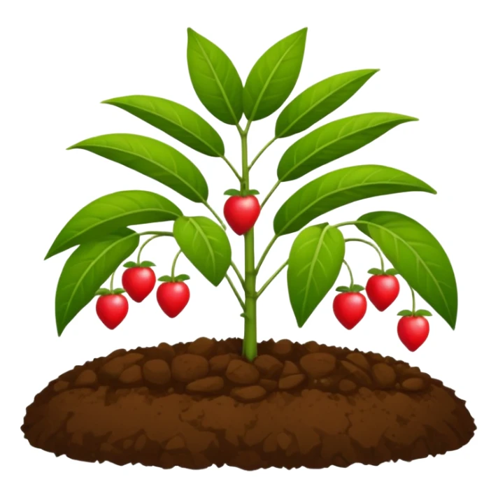fruit plant garden bed sticker
