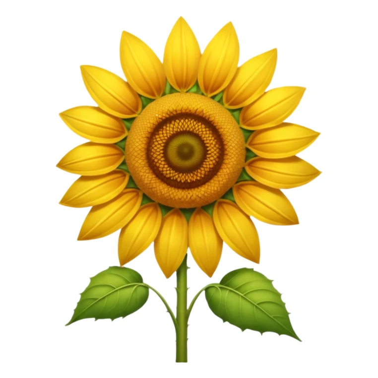 A tall summer sunflower glowing in warm golden light. sticker