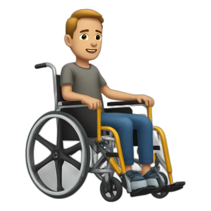 Ignasi giro on a wheelchair sticker