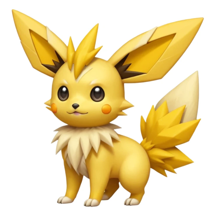 Victini-Pichu-Jolteon-Fakémon-hybrid-creature (full body)  sticker