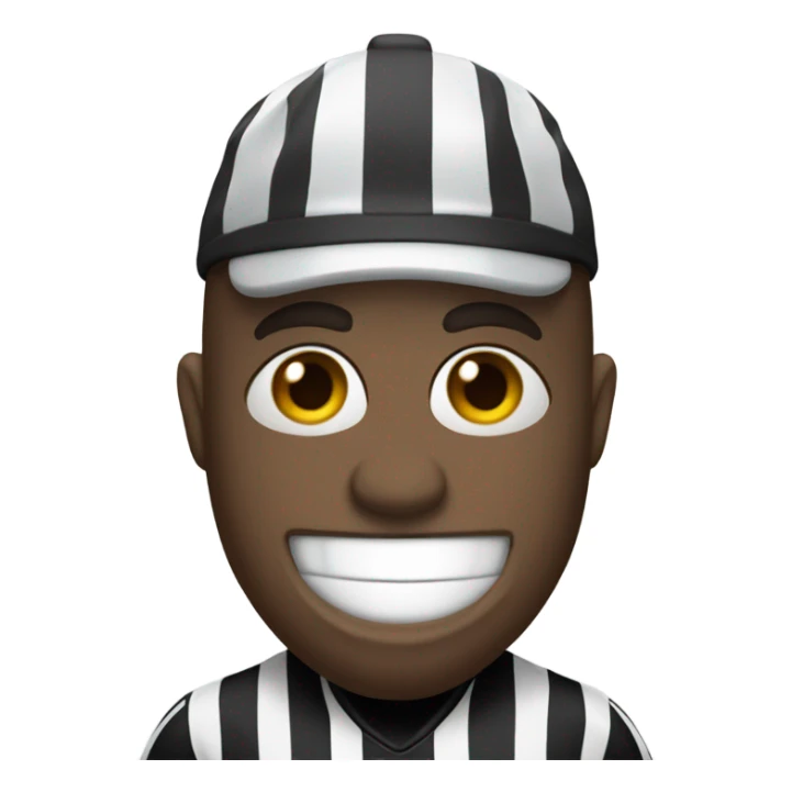 An NFL referee with the face of a donkey sticker