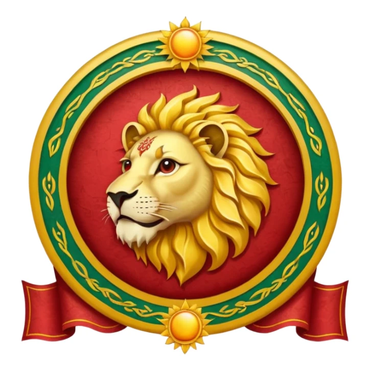 Iranian flag without الله just lion and sun flag sticker