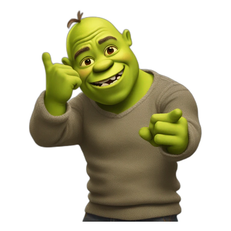 shrek qui fait un dab sticker