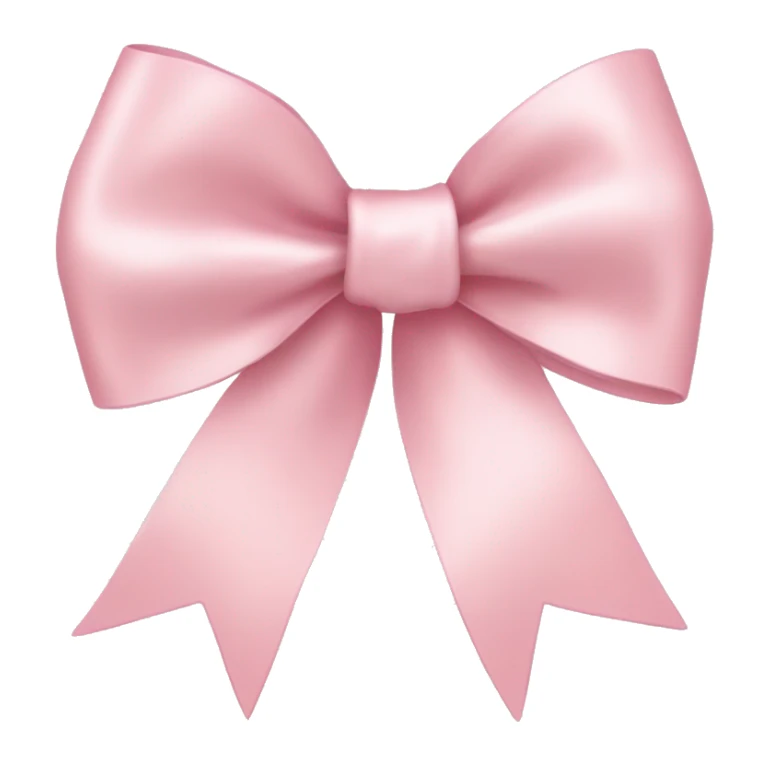 light pink ribbon bow sticker