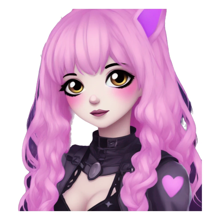 Gorgeous Cute Gothic Edgy Nebula Gradient Beautiful Anime Emo BatLady sticker