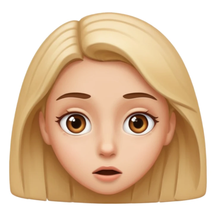 Girl amazed at what she sees sticker