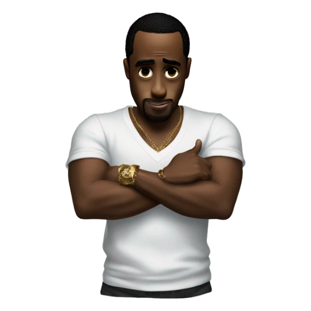 p diddy rubbing his hands together sticker