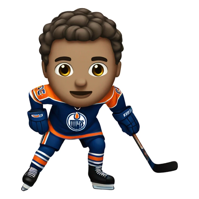 Edmonton oilers hockey sticker