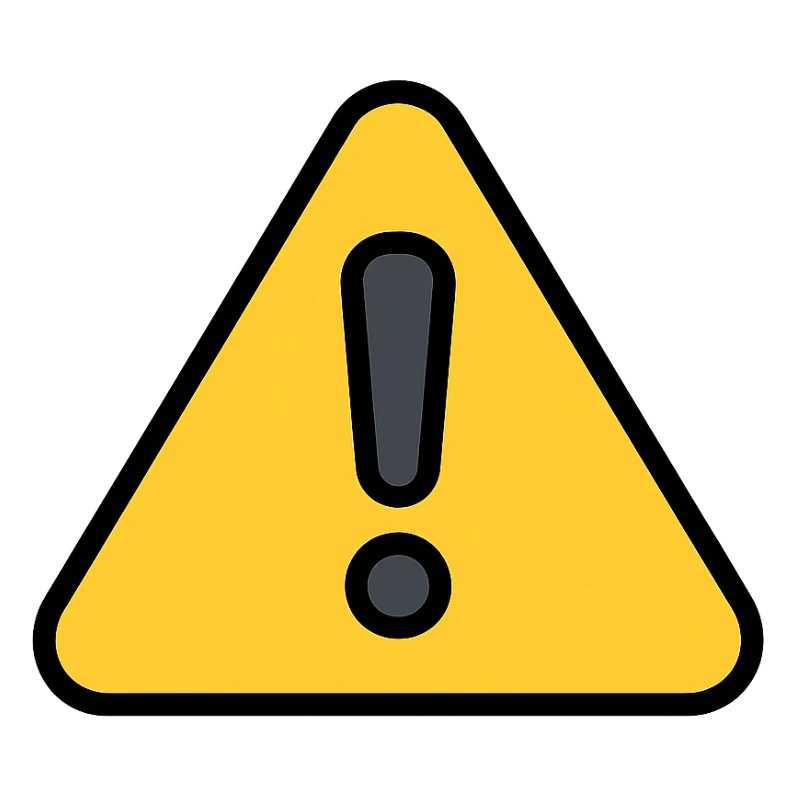 Add yellow color to the caution symbol, keep it suitable for a changelog Discord channel, maintain bold and clear icon style in lineal color icon with black outlines style. sticker