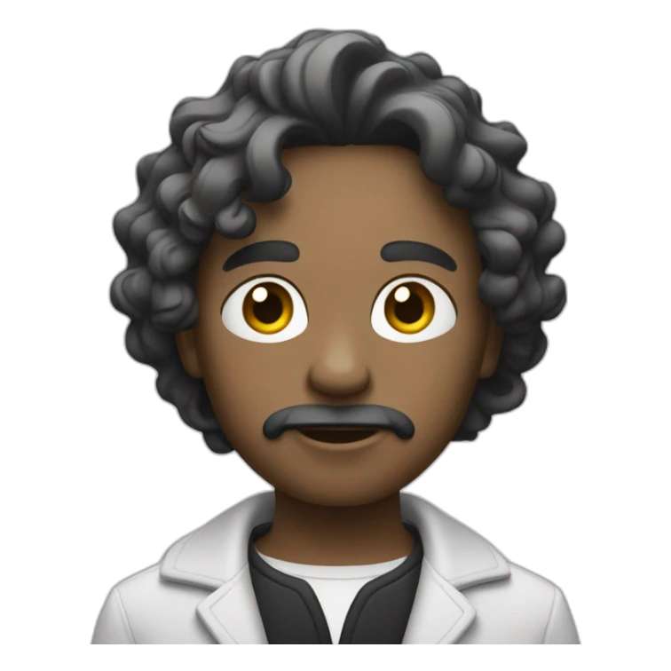 Un noir qui tire sur un blanc sticker