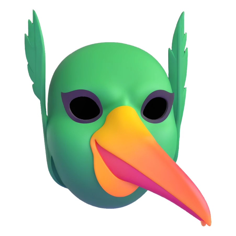 Louisiana themed ski mask with pelican and bayou design sticker