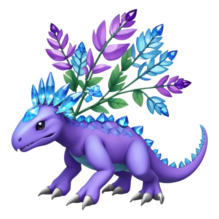 Meganium-Amaura-fakemon (full body) sticker