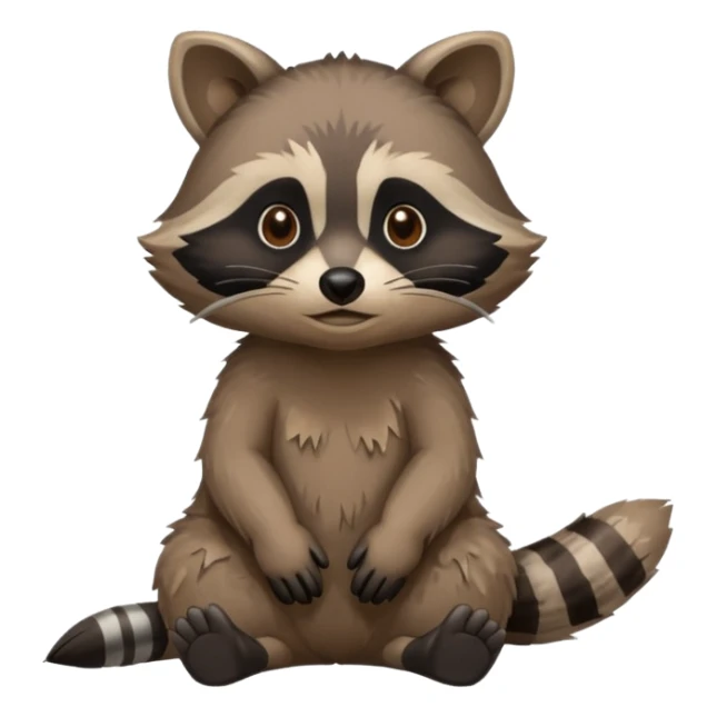 Raccoon being homeless  sticker