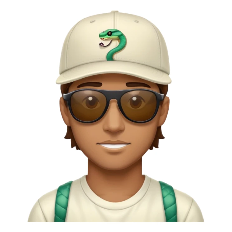guy with brown hair, backwards baseball cap, wearing Pit Viper sunglasses sticker