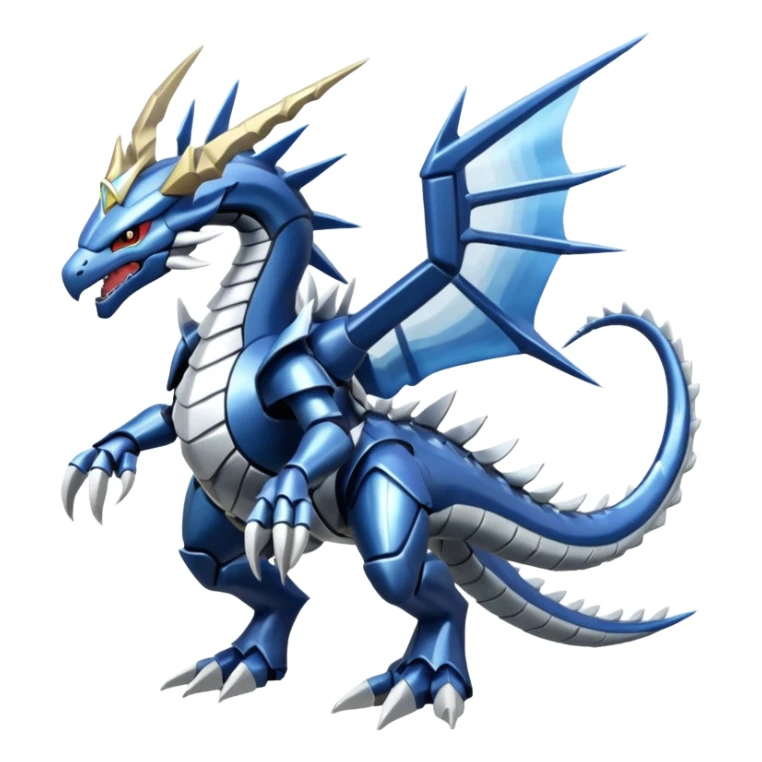 Samurott-Dialga-Fakémon-hybrid-creature (full body)  sticker