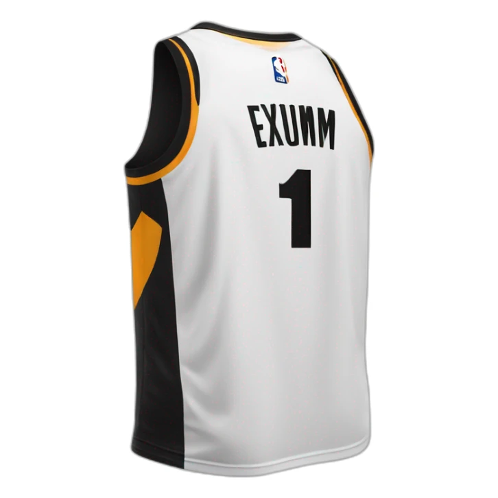 Dante Exum basketball black and white jersey sticker