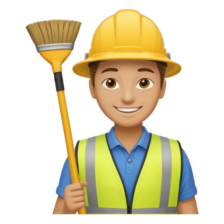 Street Cleaner - broom & vest





 sticker
