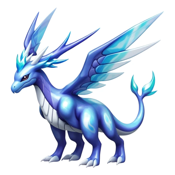 lugia-dialga-suicune-hybrid, marbled glass markings, full body sticker