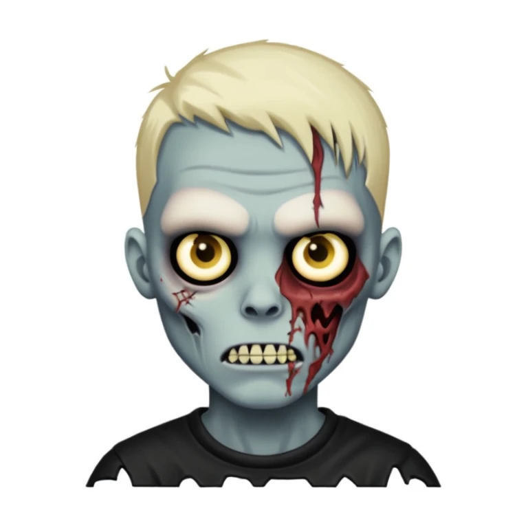 Zombie boy with nu-metal vibe  sticker