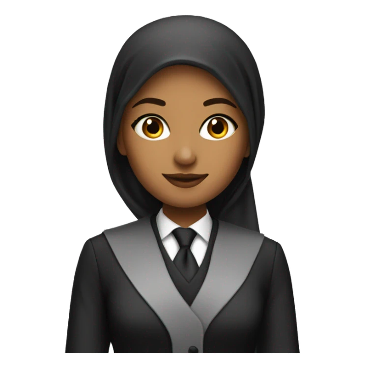 Beautiful Muslim girl lawyer sticker