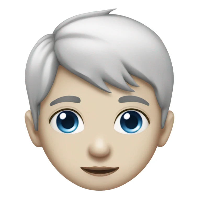 boy in white shirt tattoo with blue eyes sticker