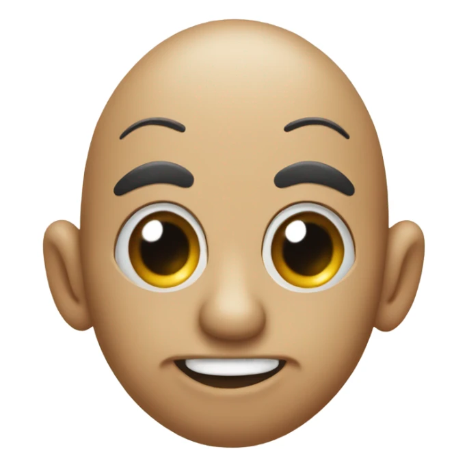 Nose scrunch with tongue sticking out  sticker