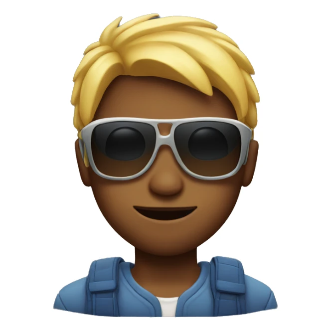 muscular boys in sunglasses sticker