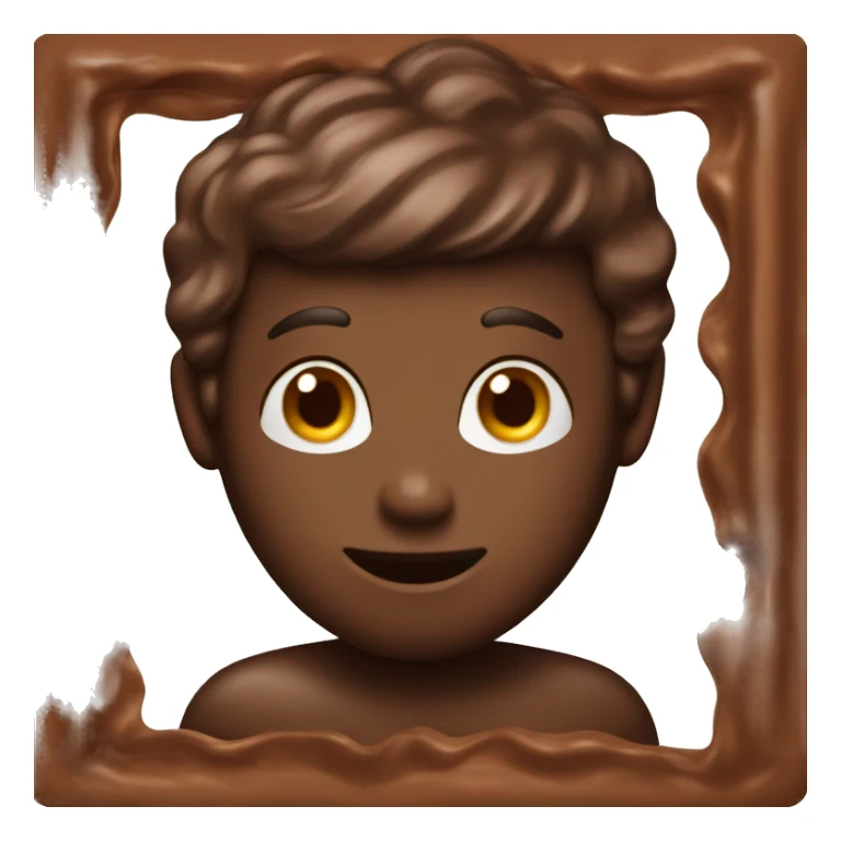 A piece of chocolate  sticker