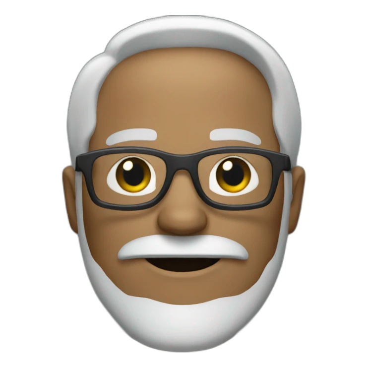 men with grey hair and grey beard and dark glasses sticker
