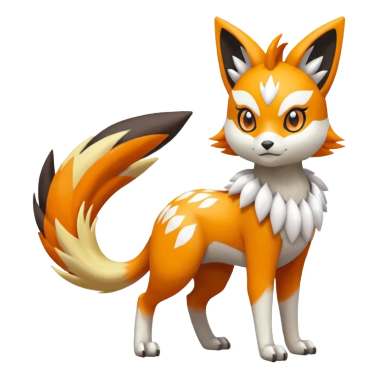 Meloetta-Lombax-Renamon-Pokémon-Fakémon-creature sticker