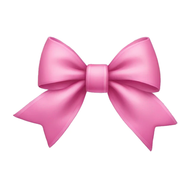 Pink bow sticker