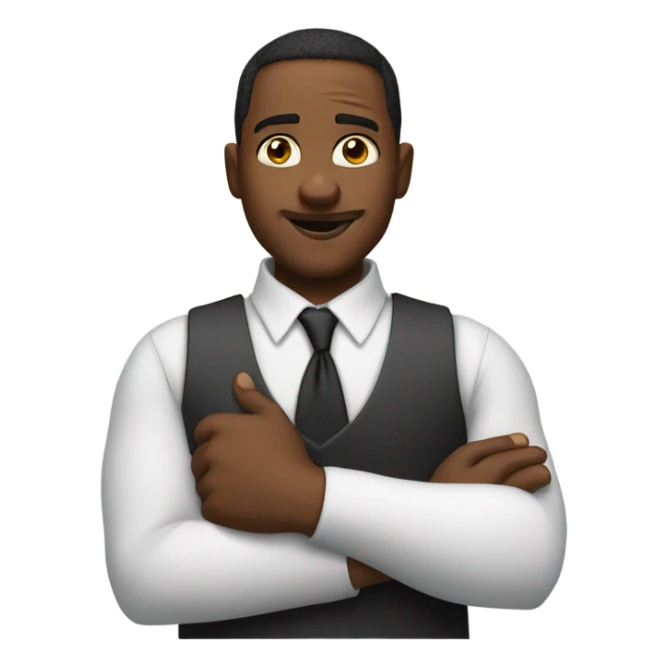 Amos newsome saying excuse me with his forearm out sticker