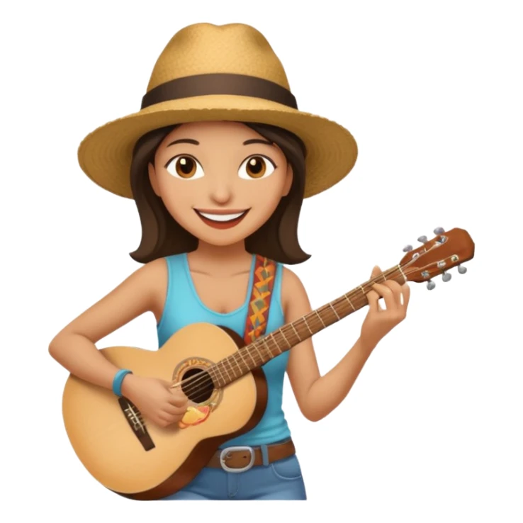 Street Music Performer woman sticker