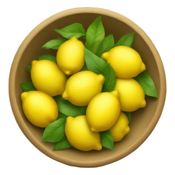 Bowl full of lemons sticker