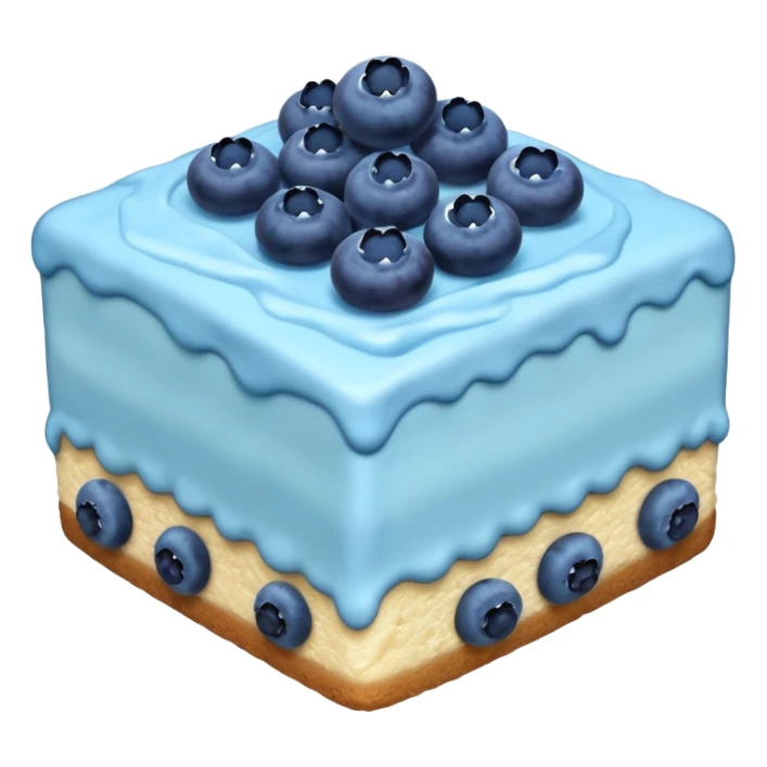 one piece with blue cream on top and blueberries sticker