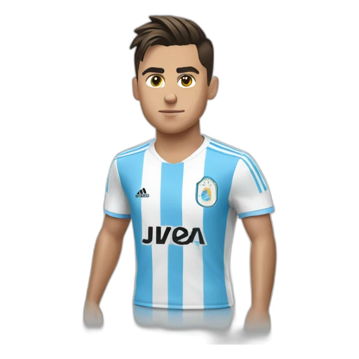 Dybala wearing marseille shirt sticker